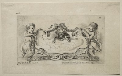 Sammlung verschiedener Kaprizen und neuer Entwürfe von Kartuschen und Ornamenten: Nr. 17 von Stefano della Bella