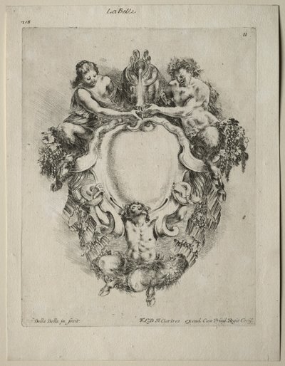 Sammlung verschiedener Kaprizen und neuer Designs von Kartuschen und Ornamenten: Nr. 11 von Stefano della Bella