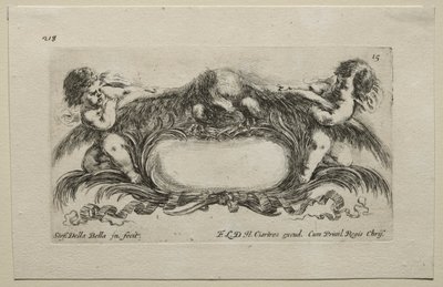 Sammlung verschiedener Kaprizen und neuer Entwürfe von Kartuschen und Ornamenten: Nr. 15 von Stefano della Bella