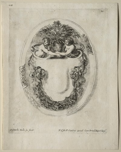Sammlung verschiedener Kaprizen und neuer Entwürfe von Kartuschen und Ornamenten: Nr. 10 von Stefano della Bella