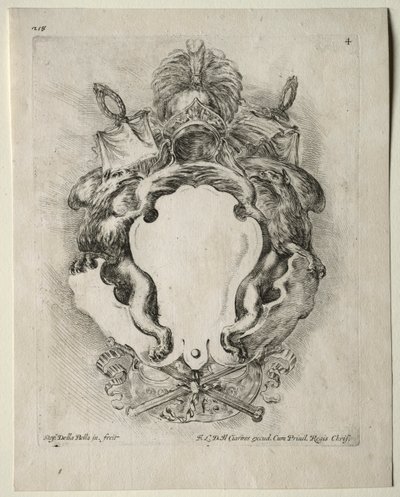 Sammlung verschiedener Capriccios und neuer Entwürfe von Kartuschen und Ornamenten: Nr. 4 von Stefano della Bella