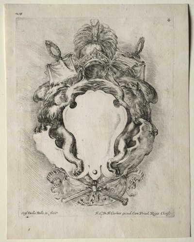 Sammlung verschiedener Kaprizen und neuer Entwürfe von Kartuschen und Ornamenten: Nr. 4 von Stefano della Bella