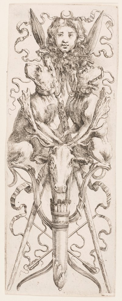Ornamenti o Grottesche (Groteskes Ornament) von Stefano della Bella
