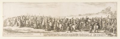 Teil des Eingangs der polnischen Gesandtschaft Q.X.Y., 1633 von Stefano della Bella
