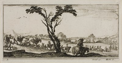 Tafel Fünf aus Zeichnungen von verschiedenen Bewegungen der Soldaten von Stefano della Bella