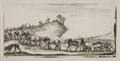 Tafel Vier aus Zeichnungen von verschiedenen Bewegungen der Soldaten von Stefano della Bella