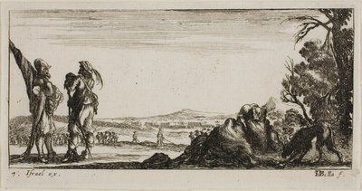 Tafel Sieben aus Zeichnungen von mehreren Bewegungen von Soldaten von Stefano della Bella