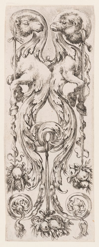 Teller, aus Ornamenti o Grottesche (Ornamente oder Grotesken) von Stefano della Bella