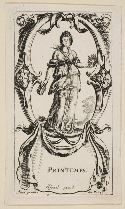 Frühling Printemps, aus Die vier Jahreszeiten von Stefano della Bella