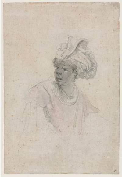 Studie eines Mauren, nach links gewandt, ca. 1657 von Stefano della Bella