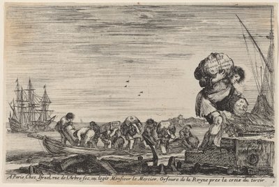 Titelseite für Ansichten der Häfen des Meeres, 1647 von Stefano della Bella