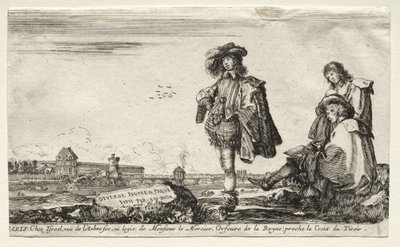 Verschiedene Figuren und Landschaften, 1649 von Stefano della Bella