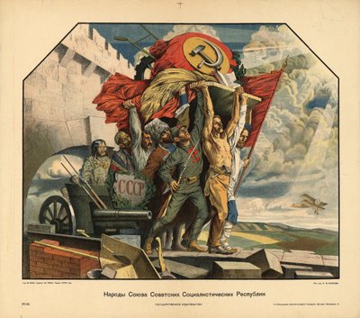 Völker der Union der Sozialistischen Sowjetrepubliken, 1925 von Stepan Mikhaylovich Karpov