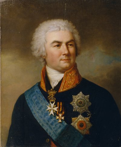 Porträt von Graf Pjotr Sawadowski 1739-1812 von Stepan Semenovich Shchukin