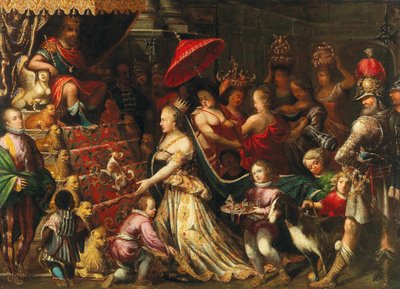König Salomo empfängt die Königin von Saba, ca. 1640-1645 von Stephan Kessler