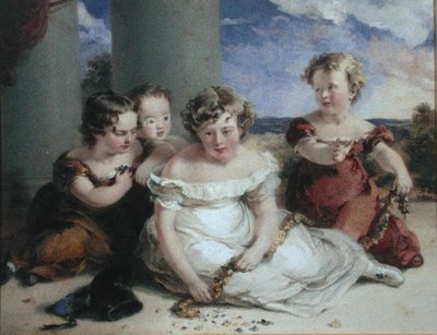 Kinder machen einen Kranz von Stephan Poyntz Denning