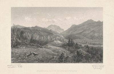 Franconia Notch, Weiße Berge von Stephen Alonzo Schoff, after George L. Brown