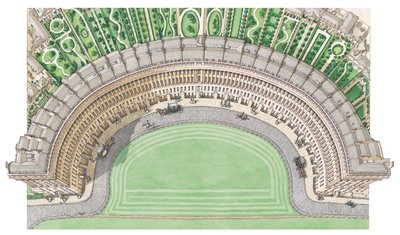 Der Royal Crescent, Bath, ca. 1780-1800 von Stephen Conlin