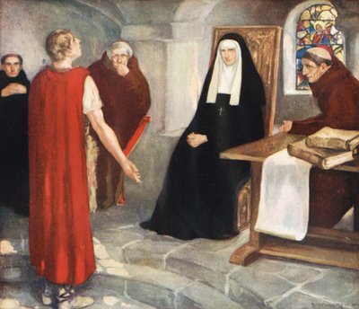 Caedmon vor der Heiligen Hilda von Stephen Reid