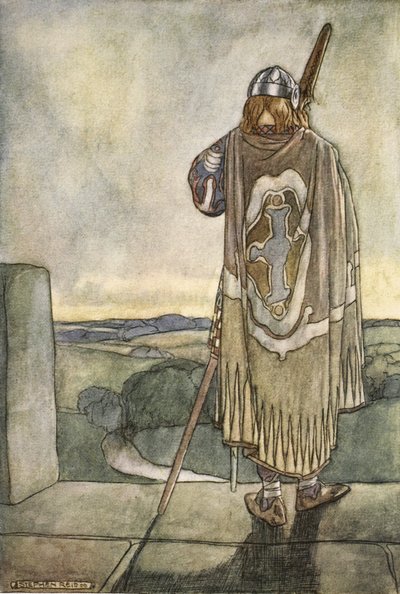 Finn hörte aus der Ferne die ersten Töne der Feenharfe, Frontispiz zu 
