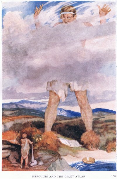 Herkules und der Riese Atlas von Stephen Reid