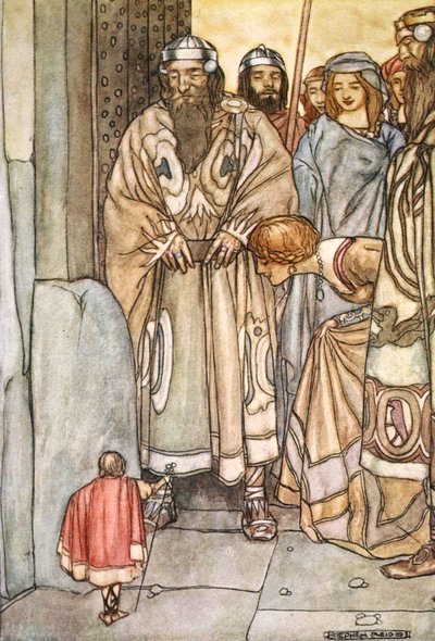 Sie zogen alle hinaus, Lords und Ladies, um den kleinen Mann zu sehen von Stephen Reid