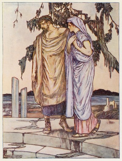 Zeus befahl dem Regen aufzuhören und den Fluten sich zurückzuziehen von Stephen Reid