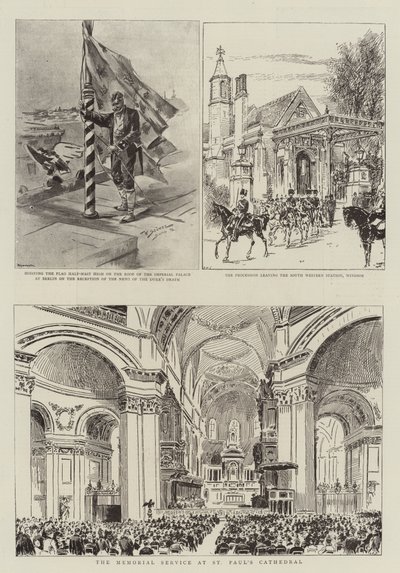 Das Begräbnis von HRH dem verstorbenen Herzog von Clarence und Avondale von Stoewer Willy