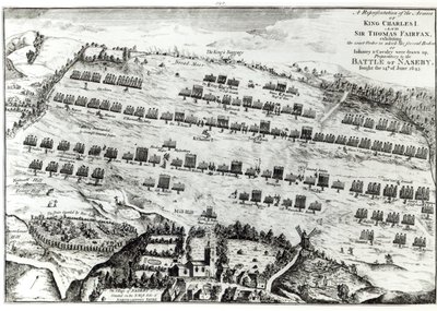 Vorbereitung auf die Schlacht von Naseby, gekämpft am 14. Juni 1645, veröffentlicht in 
