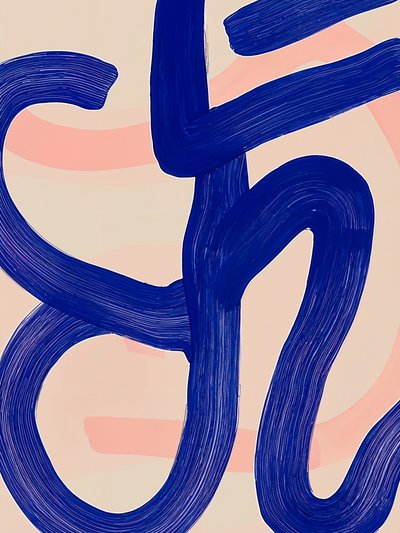Abstrakter blauer Fluss von Studio Palette