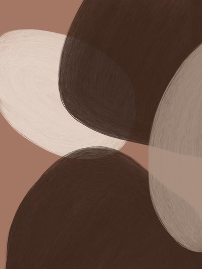 Braune organische Formen von Studio Palette