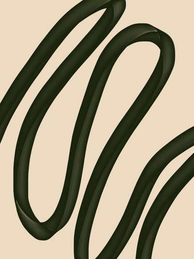 Flüssige grüne Kurven von Studio Palette