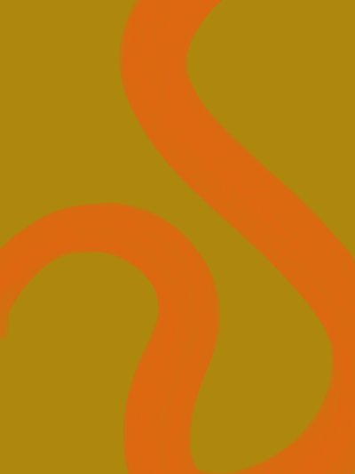 Fließende orange Linien von Studio Palette