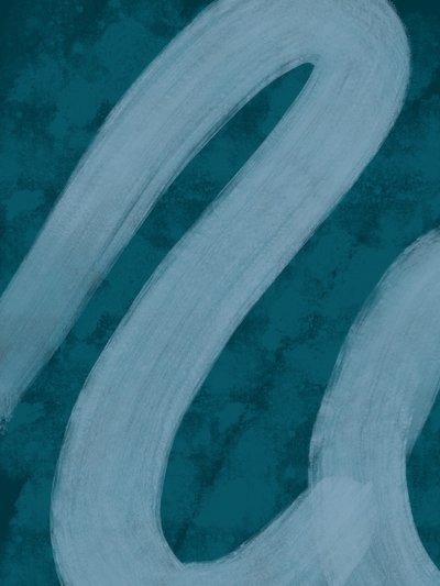 Flüssige türkisfarbene Linien von Studio Palette