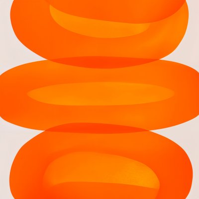 Gestapelte orange Ovale von Studio Palette