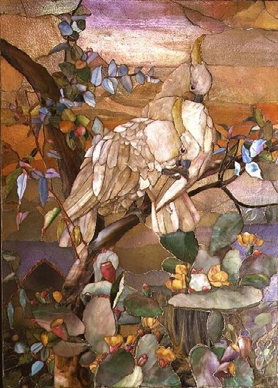 Schwefelkakadus, traditionell Joseph Briggs zugeschrieben von Studios Tiffany