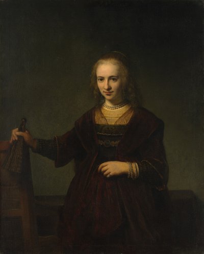 Porträt einer Frau von Style of Rembrandt