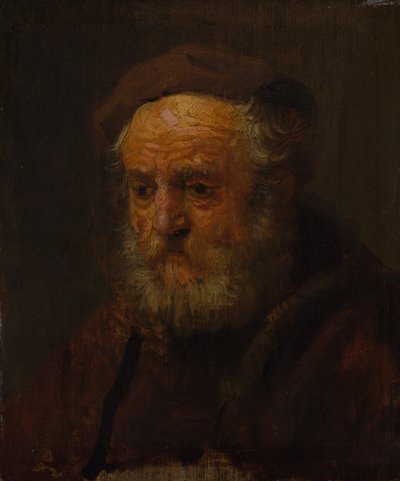 Studienkopf eines alten Mannes von Style of Rembrandt