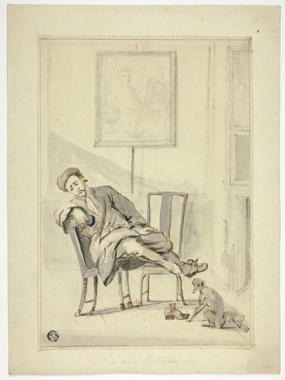 Der müde Sportler von Style of William Hogarth