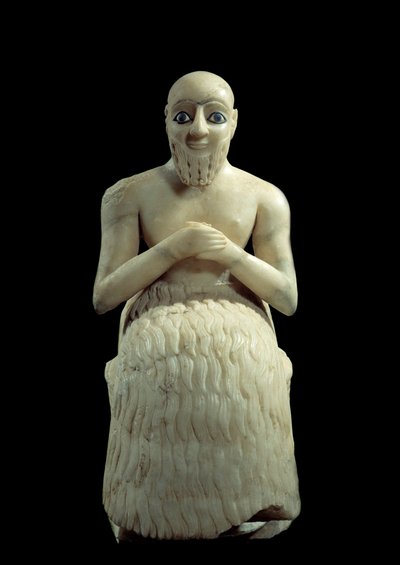 Kunst Mesopotamien: Statue des Intendanten Ebih-il von Sumerian Mesopotamian School
