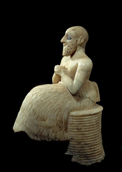 Mesopotamische Kunst: Statue des Intendanten Ebih-il von Sumerian Mesopotamian School