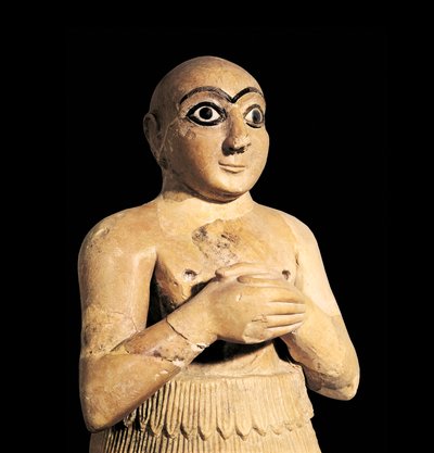 Selim, Bruder des Königs von Mari in Syrien, 3. Jahrtausend v. Chr. (Skulptur) von Sumerian Sumerian