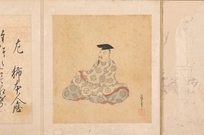 Porträts und Gedichte der sechsunddreißig poetischen Unsterblichen Sanjurokkasen, 1674-92 von Sumiyoshi Gukei