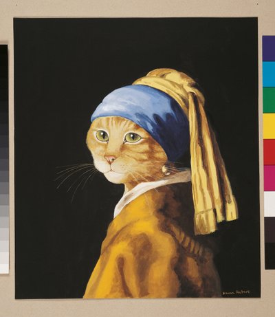 Illustration aus Cats Galore! A Compendium of Cultured Cats (veröffentlicht 2015) von Susan Herbert