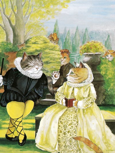 Illustration aus Shakespeare Cats: Poster Book von Susan Herbert