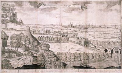 Blick vom Greenwich Park, London, 1723 von Sutton Nicholls
