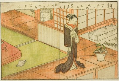 Doppelseitige Illustration aus Band 2 des "Bilderbuchs der Frühlingsbrokate" von Suzuki Harunobu