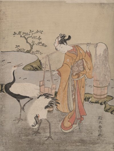 Salzwasser zeichnen von Suzuki Harunobu