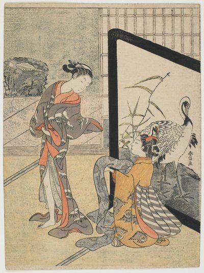 Beim Ankleiden von Suzuki Harunobu