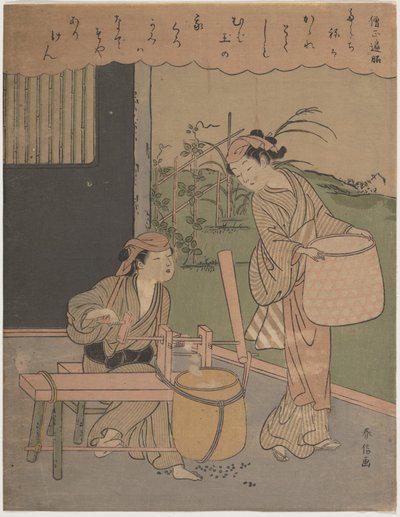 Gedicht von Henjō Sojō von Suzuki Harunobu